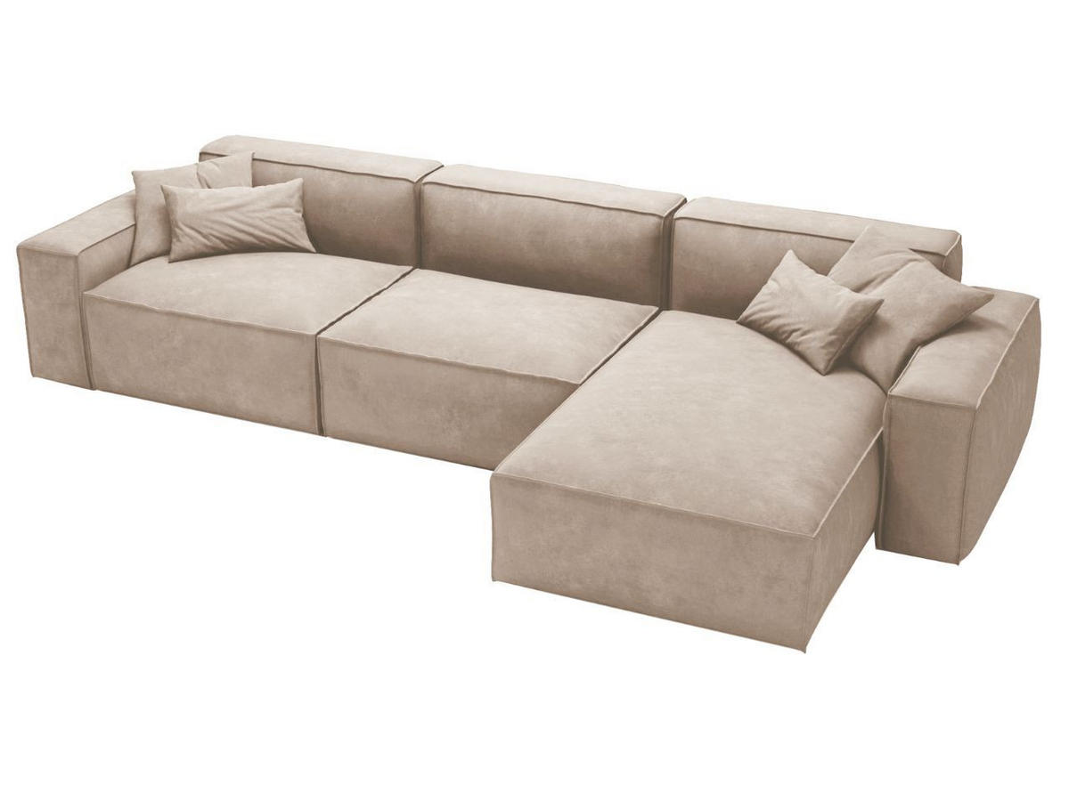 ECKSOFA Arizona Beige Rechts - Beige, Holz/Textil (265/180cm) - Graingold