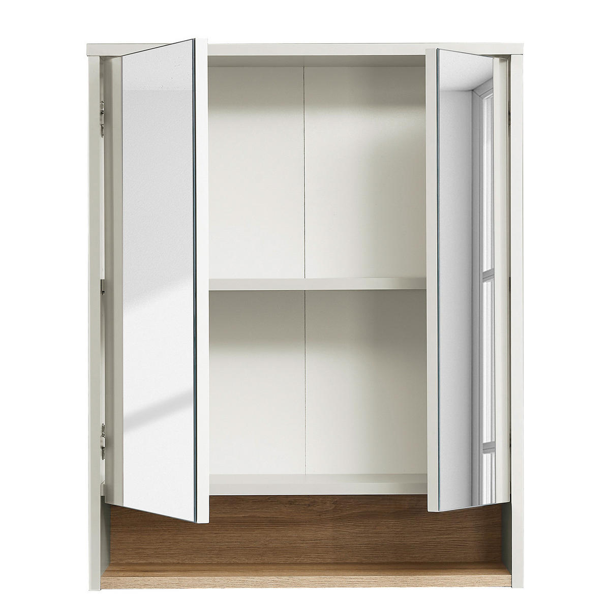 SPIEGELSCHRANK - Kaschmir / Eiche Evoke Dekor - Beige, Holzwerkstoff (60/75/22cm) - home24