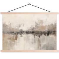 POSTER Moderne Kunst - Abstrakt - Beige 60x40 cm - Beige, Textil (60/40/0.15cm) - MuchoWow