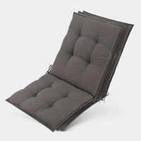 NIEDERLEHNERAUFLAGE Sun-NL 105x50x8cm Taupe (3tlg) - Taupe, Textil (50/8/100cm) - Beautissu 