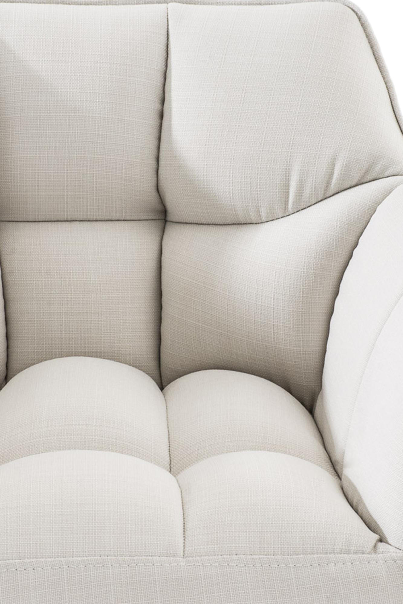 BARHOCKER Stoff weiß - Schwarz/Weiß, Textil/Metall (64/110/48cm) - CLP