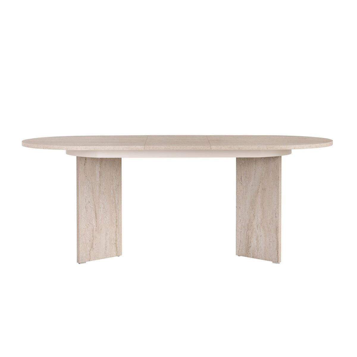 ESSTISCH ausziehbar LOU für 6-8 Personen 160-200/90/75 cm - Beige, Holzwerkstoff (95/90/75cm) - Calicosy