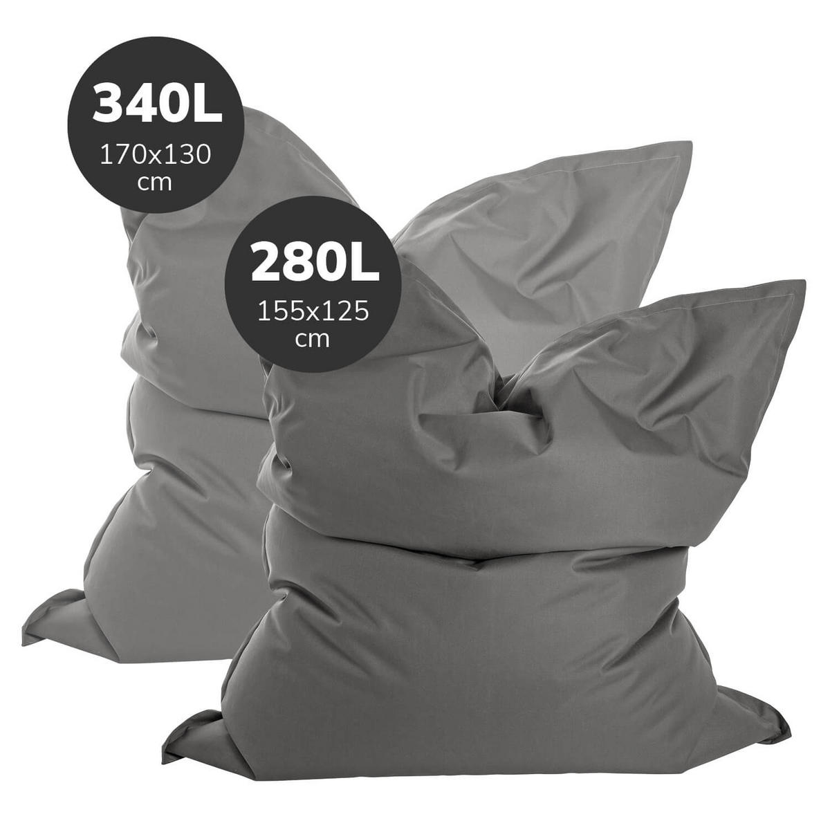 SITZSACK XXL Der Große - Dunkelblau, Textil (130/170/20cm) - Mokebo