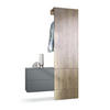 GARDEROBE Carlton Paneel in Eiche Ribbeck - Alteiche, Holzwerkstoff (105/193/35cm) - Vladon