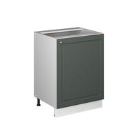 KÜCHENUNTERSCHRANK Fame-Line, Grün-Gold Landhaus/Weiß, 60 cm 1 Tür ohne Arbeitsplatte - Weiß/Grün, Holzwerkstoff (60/82/51.6cm) - Vicco