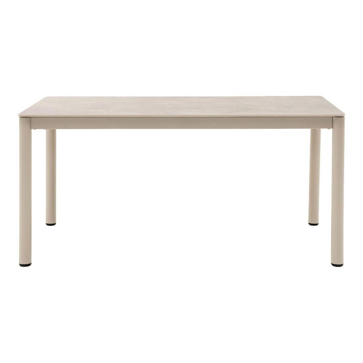GARTENTISCH, Asta, Sandfarben, Metall / Keramik, 160 x 90 x 74 cm - Sandfarben, Metall (90/160/74cm) - ebuy24