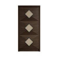 SCHUHSCHRANK Dunkelbraun 54/25/115 cm - Naturfarben, Holzwerkstoff (54/115/25cm) - PANGIVO