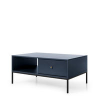 COUCHTISCH MONCTON STO1-2S Metalgriffe, Dunkelblau - Dunkelblau, Holzwerkstoff/Kunststoff (68/104/46cm) - Komodee