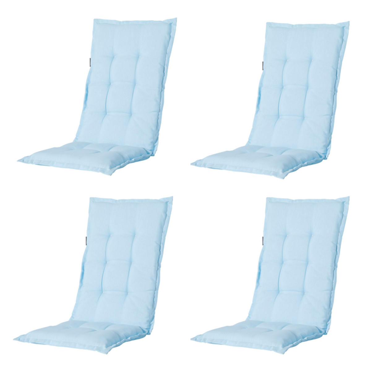 GARTENSTUHLKISSEN Panama 123/50 cm 4er-Set - Hellblau, Textil (50/7/123cm) - Madison