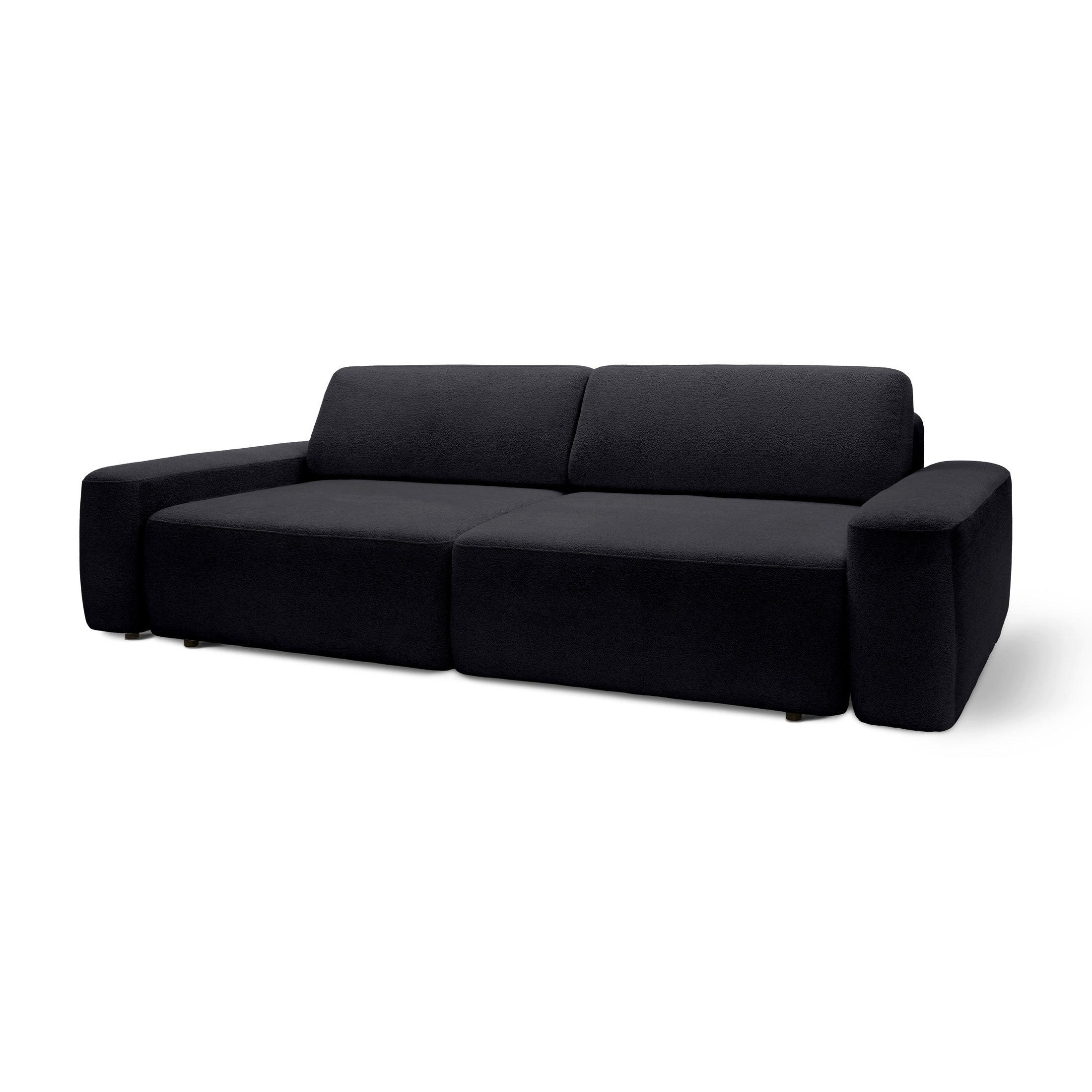 Pillovely Sofa Schwarz 276x82x164 cm