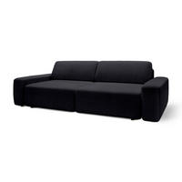 SOFA Bamby Schwarz - Schwarz, Textil (276/82/164cm) - Pillovely