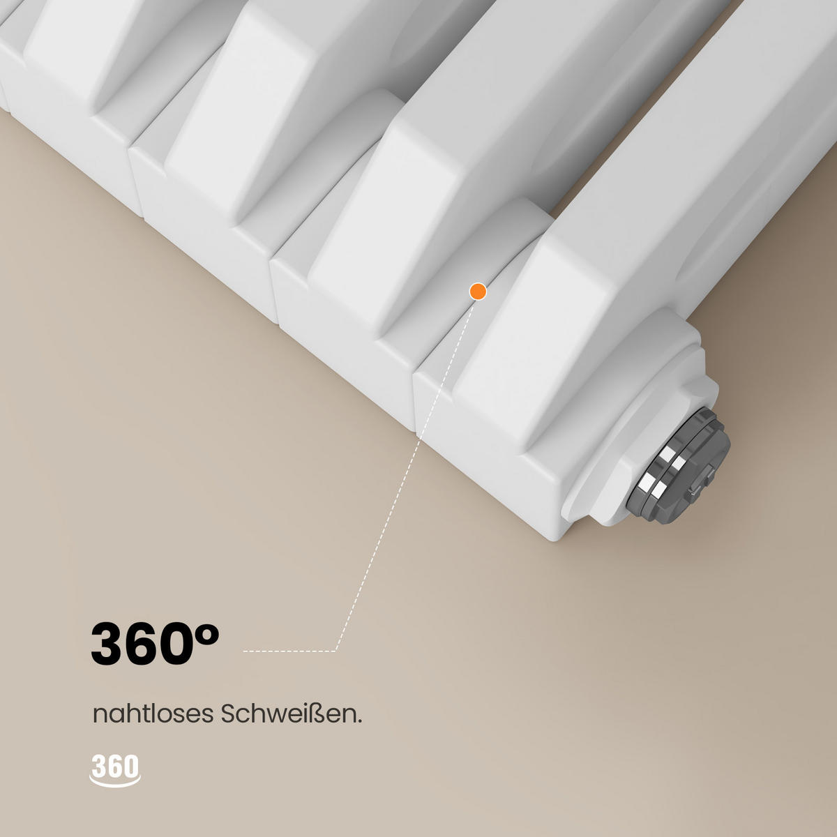 HEIZKÖRPER D-Profil Vertikal Glänzend Weiß 60/84 cm - Weiß, Metall (84/60/13cm) - EMKE