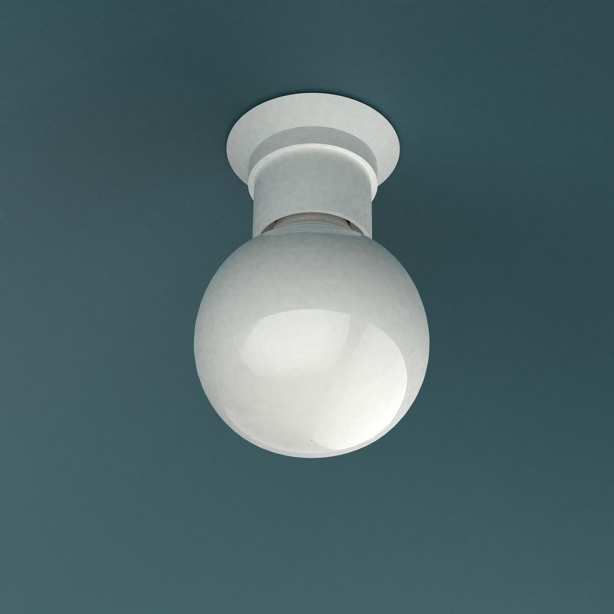 DECKENLEUCHTE - Blau, Metall (40/40/14.5cm) - Lumicom