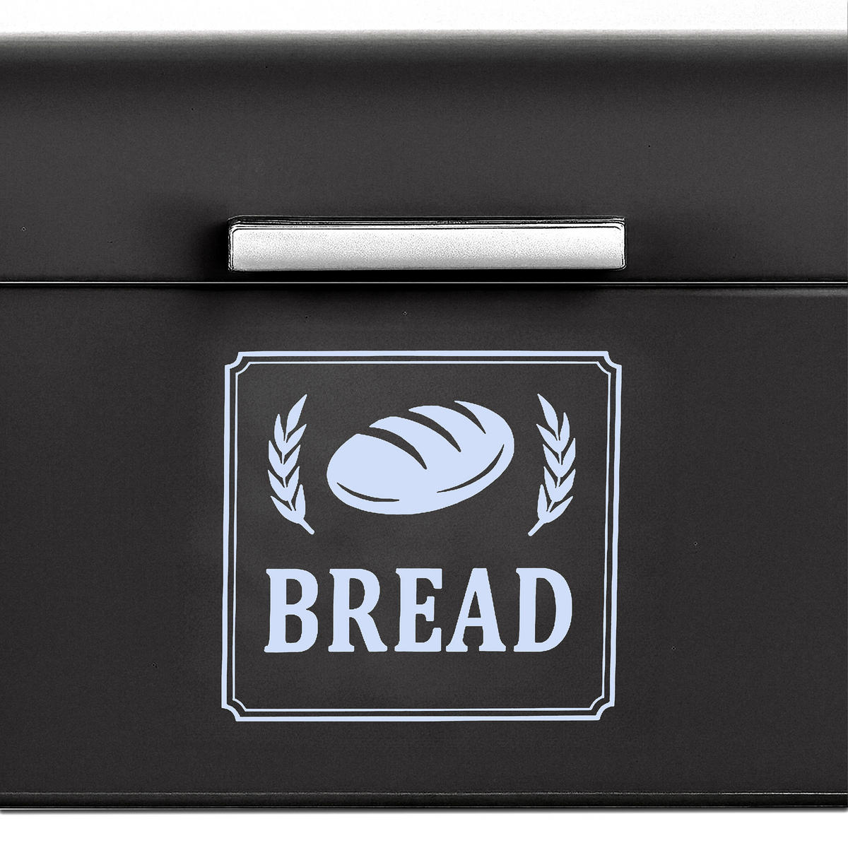 BROTKASTEN - Schwarz, Metall (30/16.5/19cm) - Relaxdays