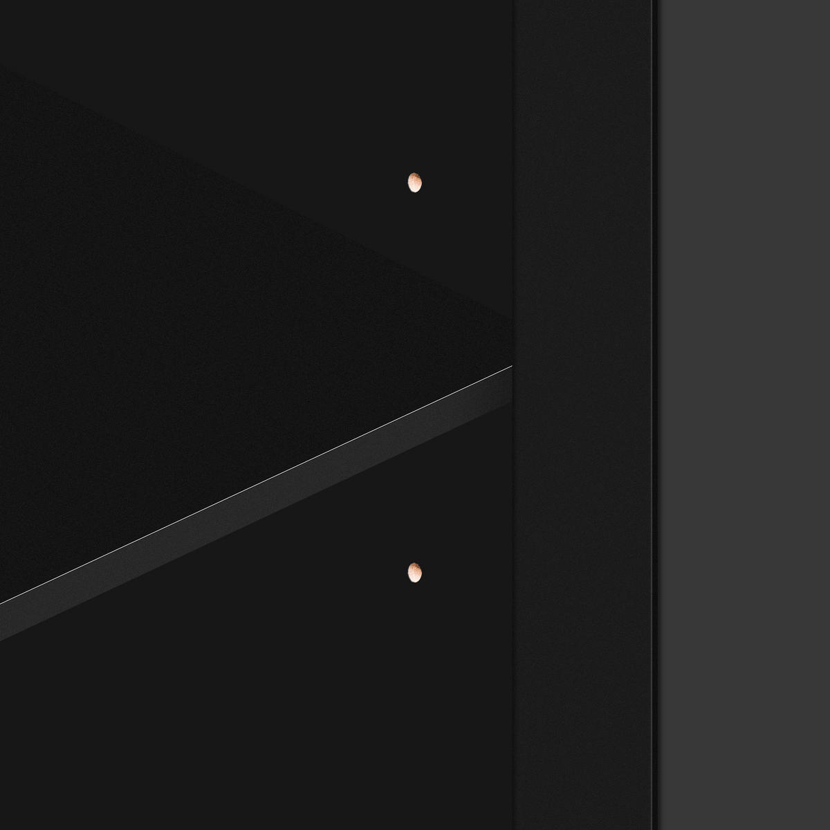SIDEBOARD 160/40/84 cm Schwarz aus MDF mit 4 Türen - Schwarz, Holzwerkstoff (40/84/160cm) - OKMYHOME