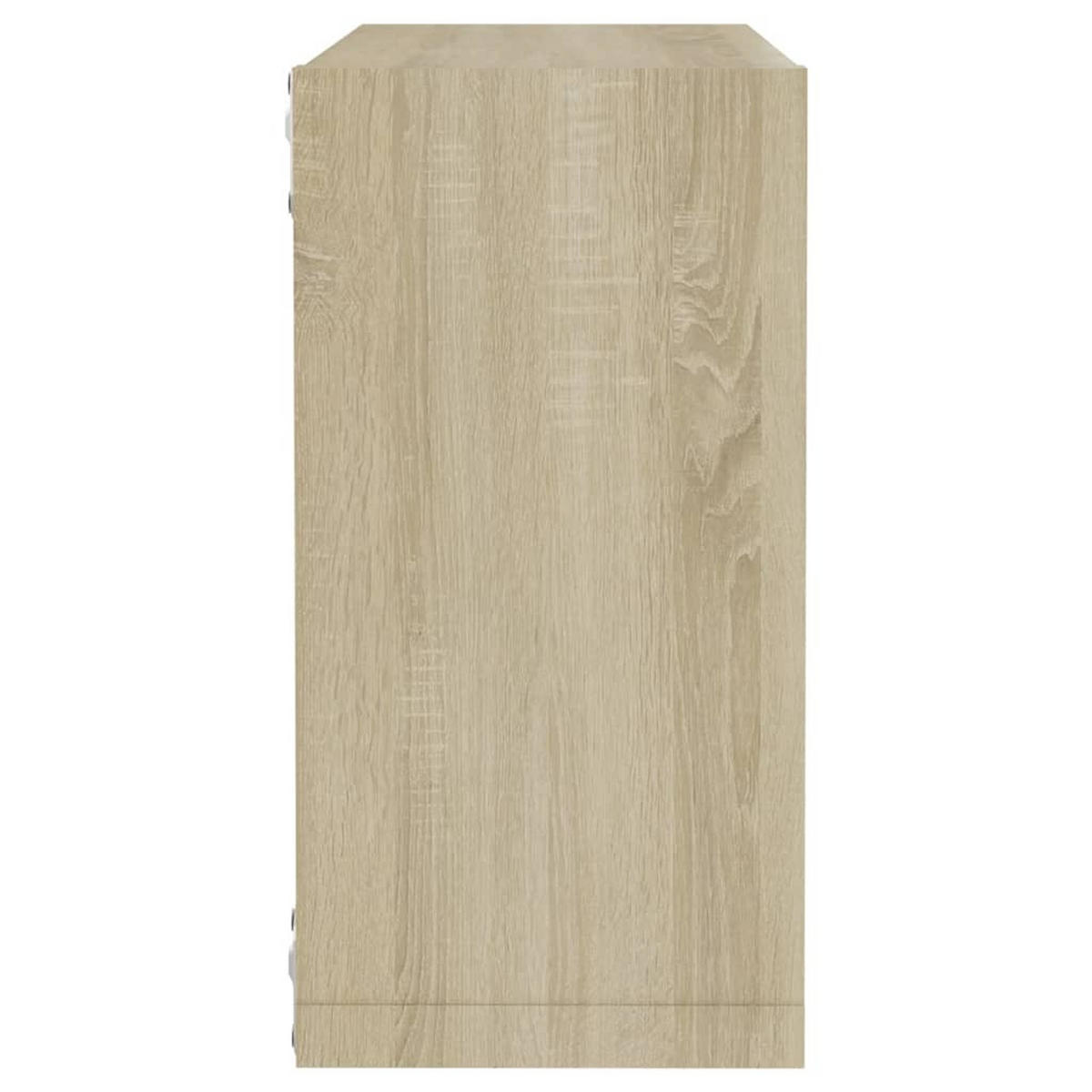WANDREGALESET 4-tlg. 30/15/30 cm aus Holzwerkstoff Sonoma-Eiche Dekor - Sonoma Eiche, Holz (30/30/15cm) - vidaXL