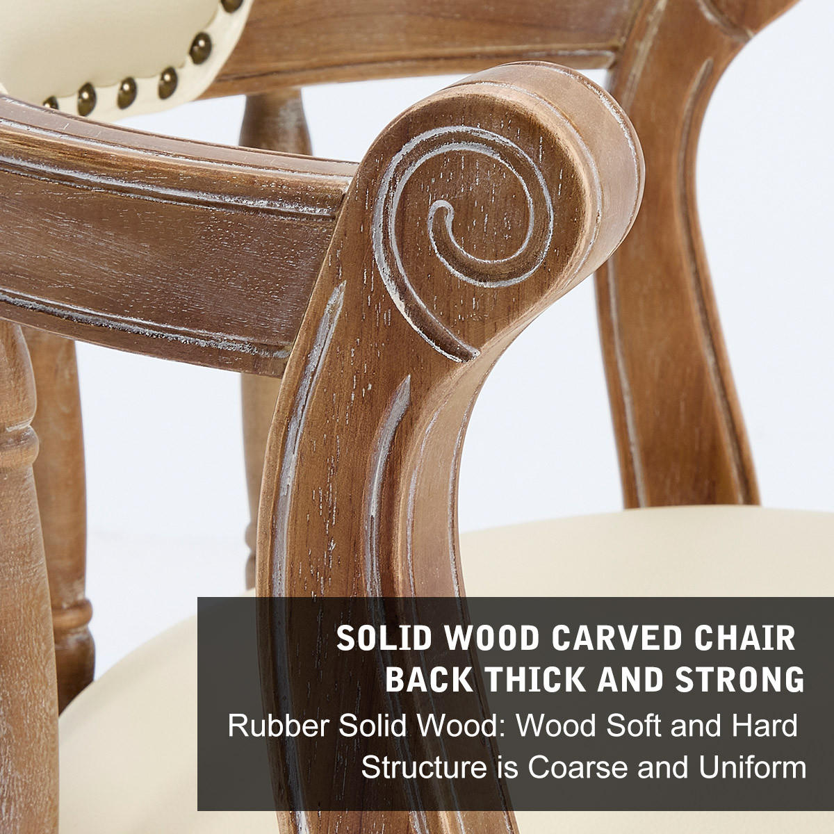 BARHOCKER 1er-Set Weiß mit Echtleder, Rückenlehne und 360° Drehfunktion - Weiß, Holz (54.8/96/54.8cm) - PANGIVO
