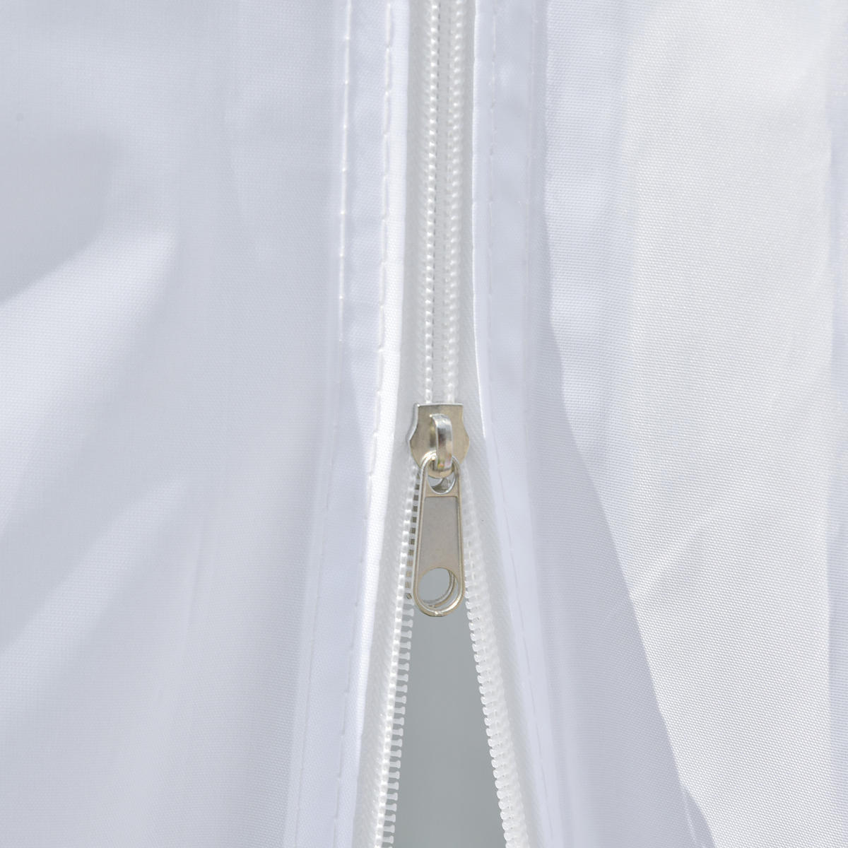 PAVILLON Inklusive Heringe, Abspannseile & Tragetasche - Weiß, Metall (200/240/200cm) - ComfortXL