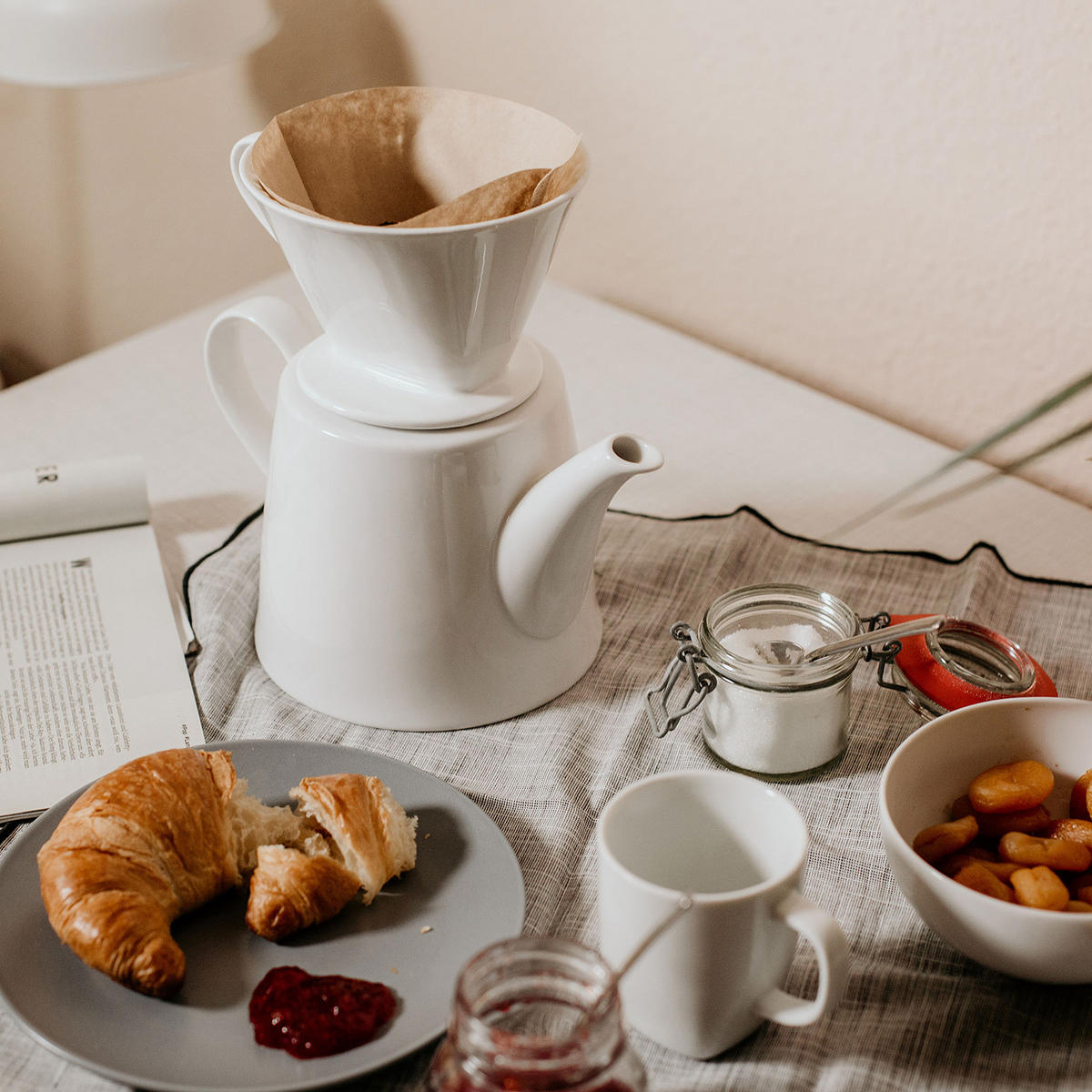 KAFFEEFILTER (6er Set) Traditional - Weiß, Keramik (13/9/16cm) - Butlers