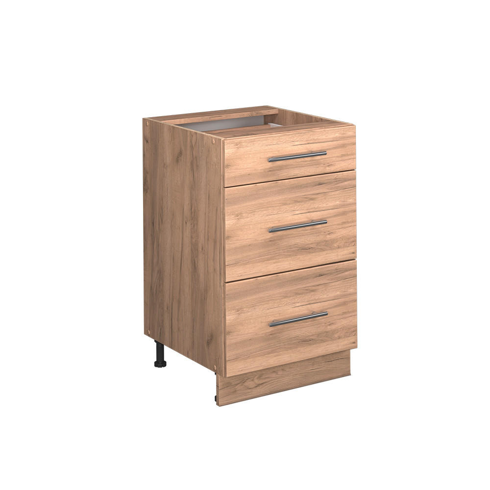 KÖKSUNDERSKÅP Fame-Line Goldkraft ek 50 cm utan bänkskiva Honungsek, Honungsek 82/50/51.6 cm