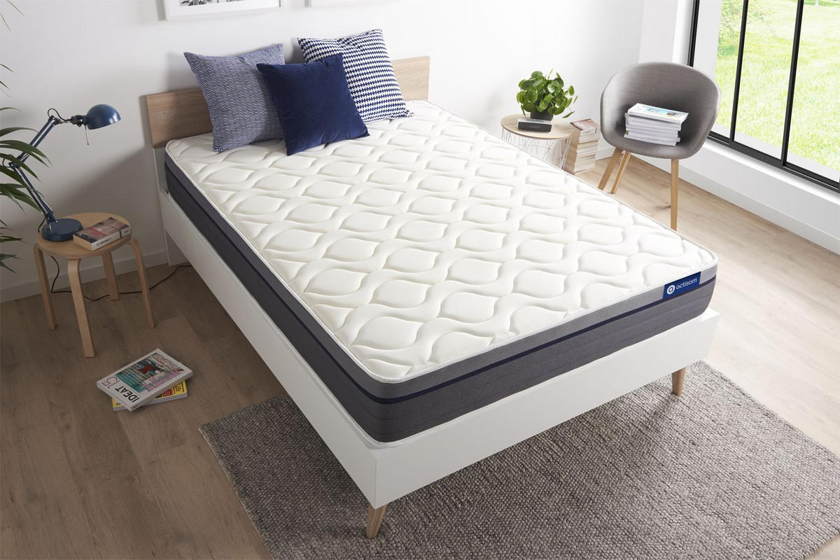MATRATZE Actilatex zen Latex und Memory-Schaum 105 x 200 cm h1 - Weiß, Textil (105/200cm) - ACTISOM