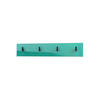 GARDEROBENPANEEL Linea Petrol Hochglanz - Petrol, Holzwerkstoff (72.5/14.5/3.5cm) - Vladon