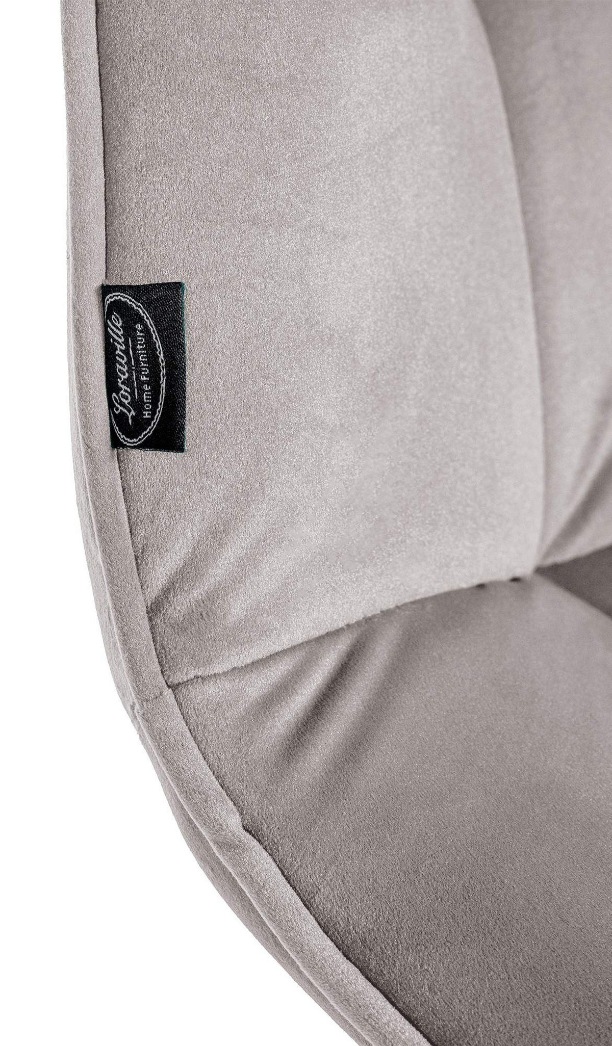 SCHWINGSTUHL Metall grau - Schwarz/Grau, Textil/Metall (47/87/58cm) - CLP