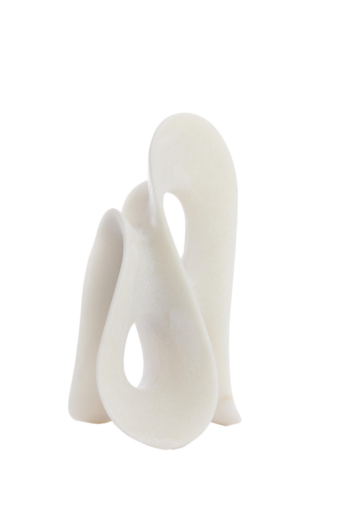 ORNAMENT Zazina Weiß 20,5/19/39 cm - Weiß, Kunststoff (19/39/20.5cm) - Light & Living