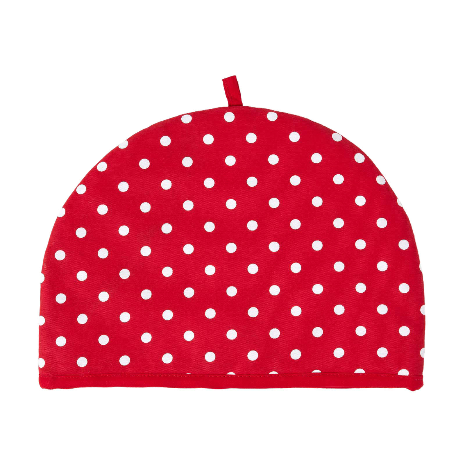 TEA COSY – Stoff-Teewärmer Polka Dots - Rot, Textil (36/24/36cm) - Homescapes