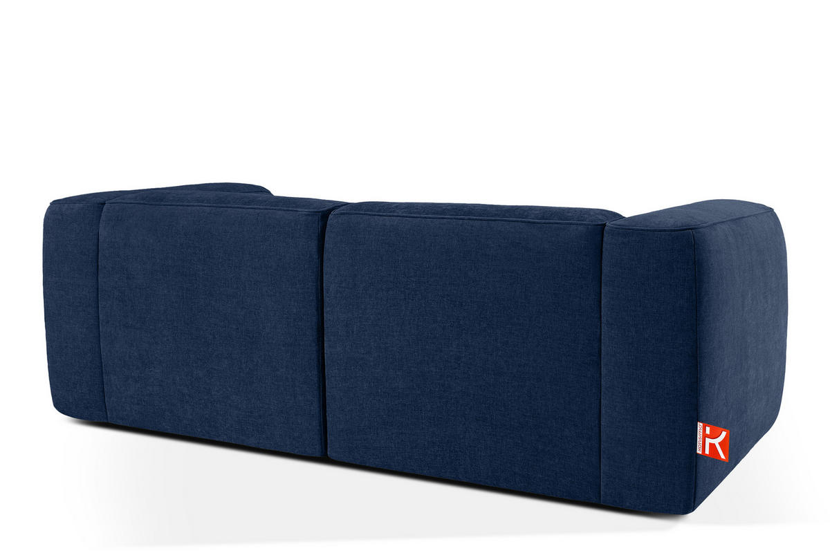2-SITZER SOFA FUBBO, Dunkelblau - Dunkelblau, Holz/Holzwerkstoff (210/73/96cm) - KONSIMO®