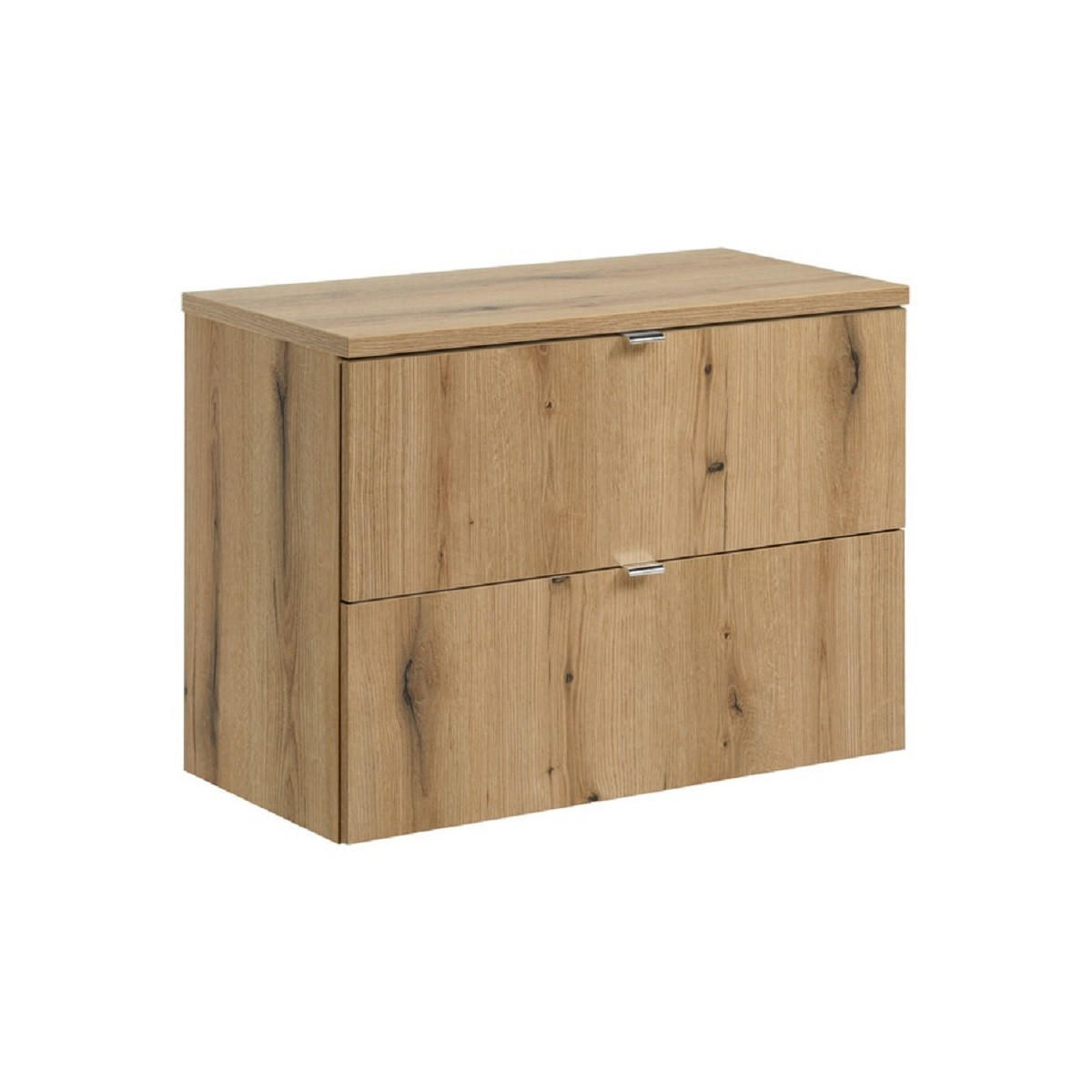Milaros Markt Waschtischunterschrank Eiche Wotan 80x57x40 cm