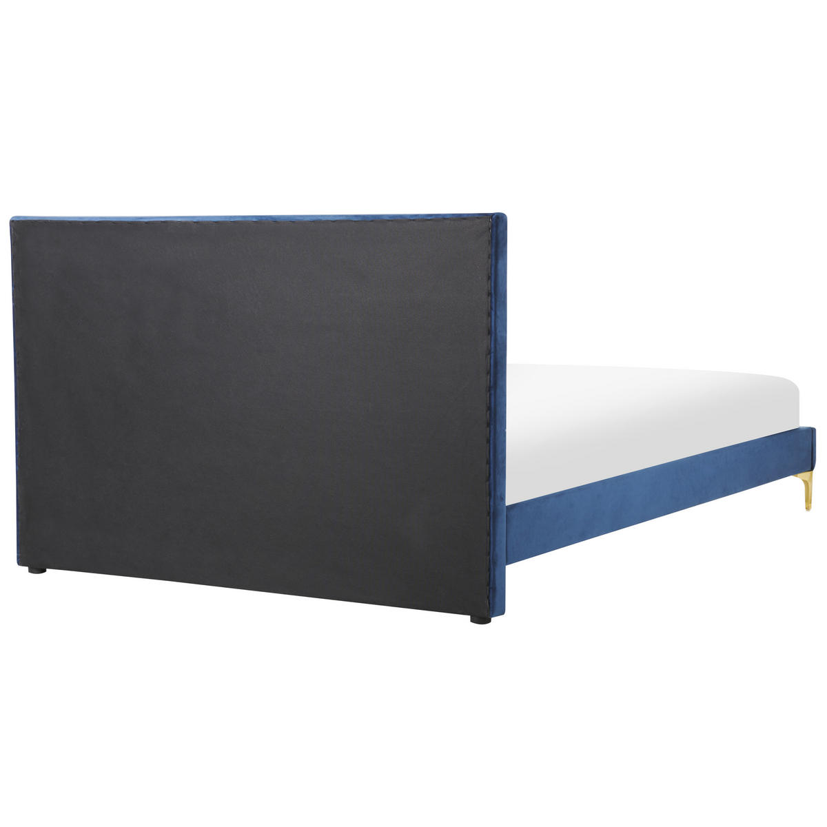 DOPPELBETT 140/200cm Marineblau Limoux - Blau, Textil (140/200cm) - Beliani