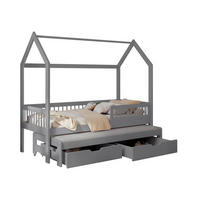 HAUSBETT Asher 90 - Grau, Holz (90/200cm) - MIRJAN24