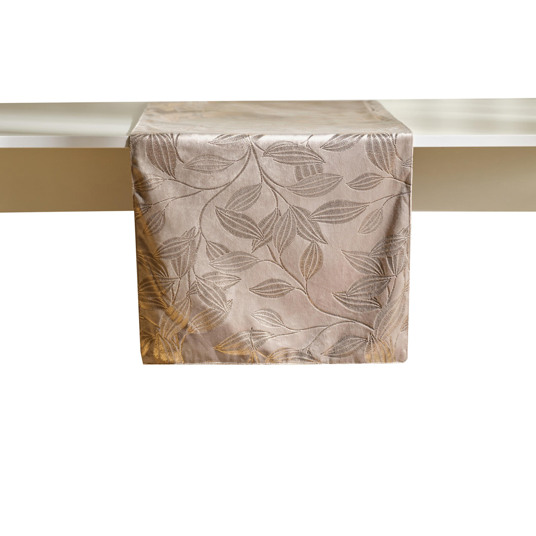 TISCHLÄUFER Blomstela 40x180cm, Braun - Braun, Textil (180/40/1cm) - home&you