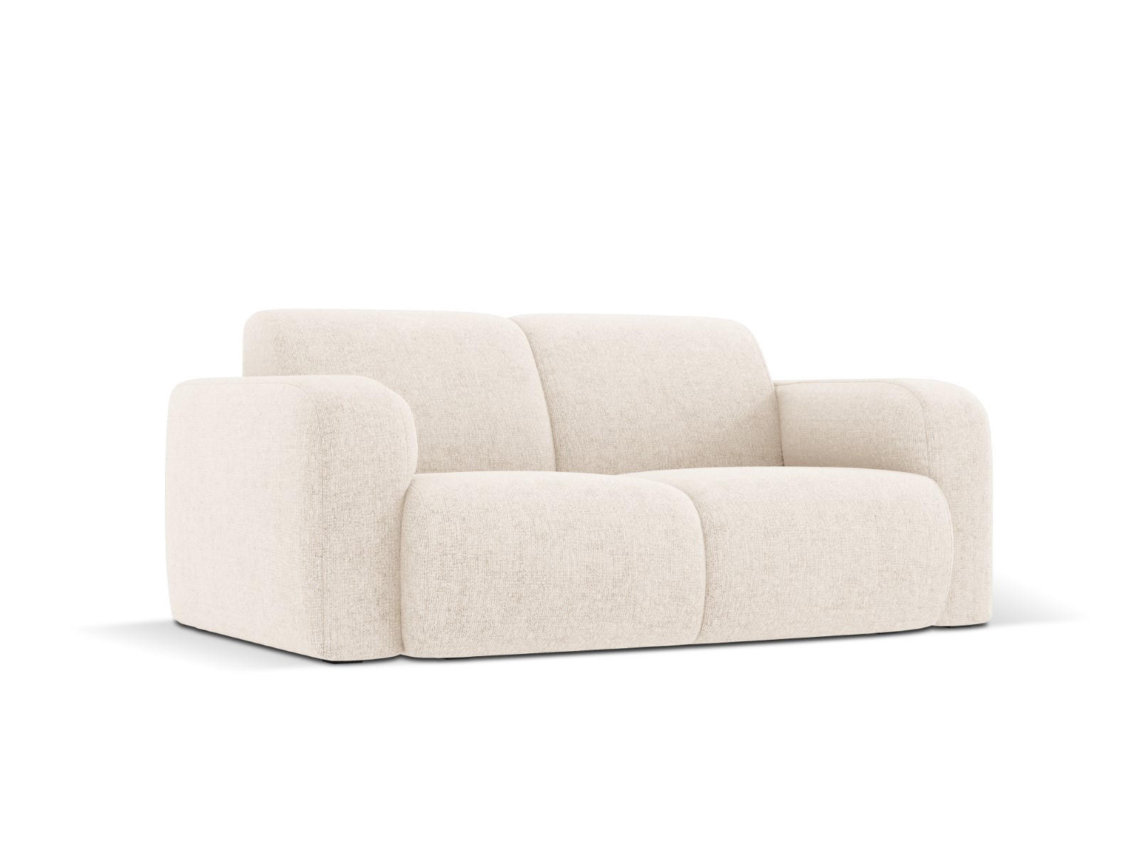 SOFA Molino aus Chenille-Stoff leichtes beige 2 Sitzplätze - Creme, Textil (95/72/170cm) - Micadoni