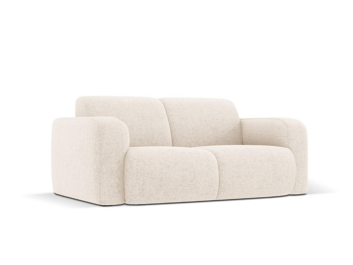 SOFA Molino aus Chenille-Stoff leichtes beige 2 Sitzplätze - Creme, Textil (95/72/170cm) - Micadoni