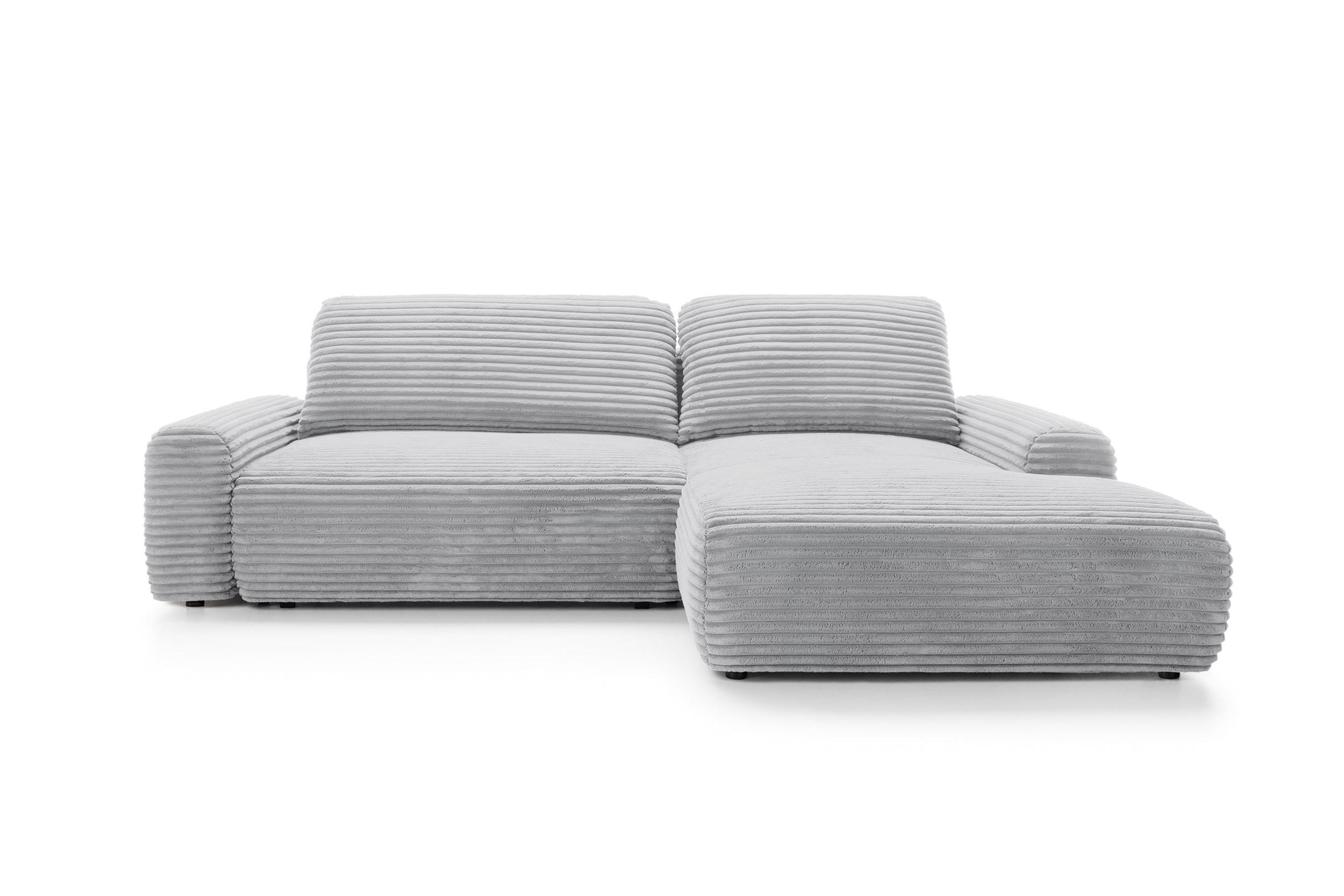 Bettso Ecksofa Grau 264x162 cm