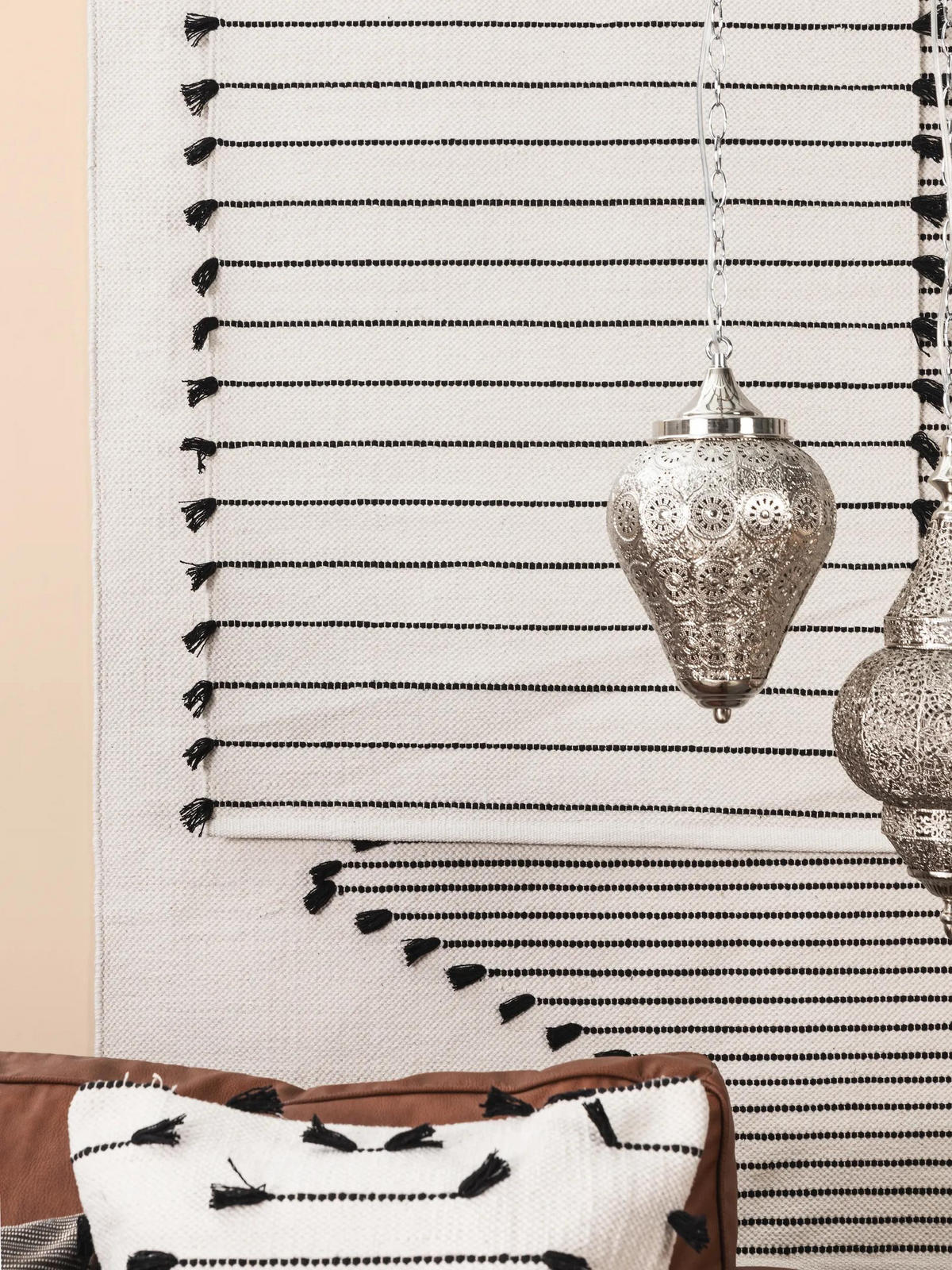 BAUMWOLLTEPPICH Bo Ivory 70x200 cm - Creme, Textil (70/200cm) - benuta Pop