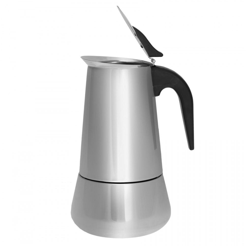ESPRESSOKOCHER Silber 10/10/21 cm KH1046 - Silberfarben, Metall (10/21/10cm) - Kinghoff 