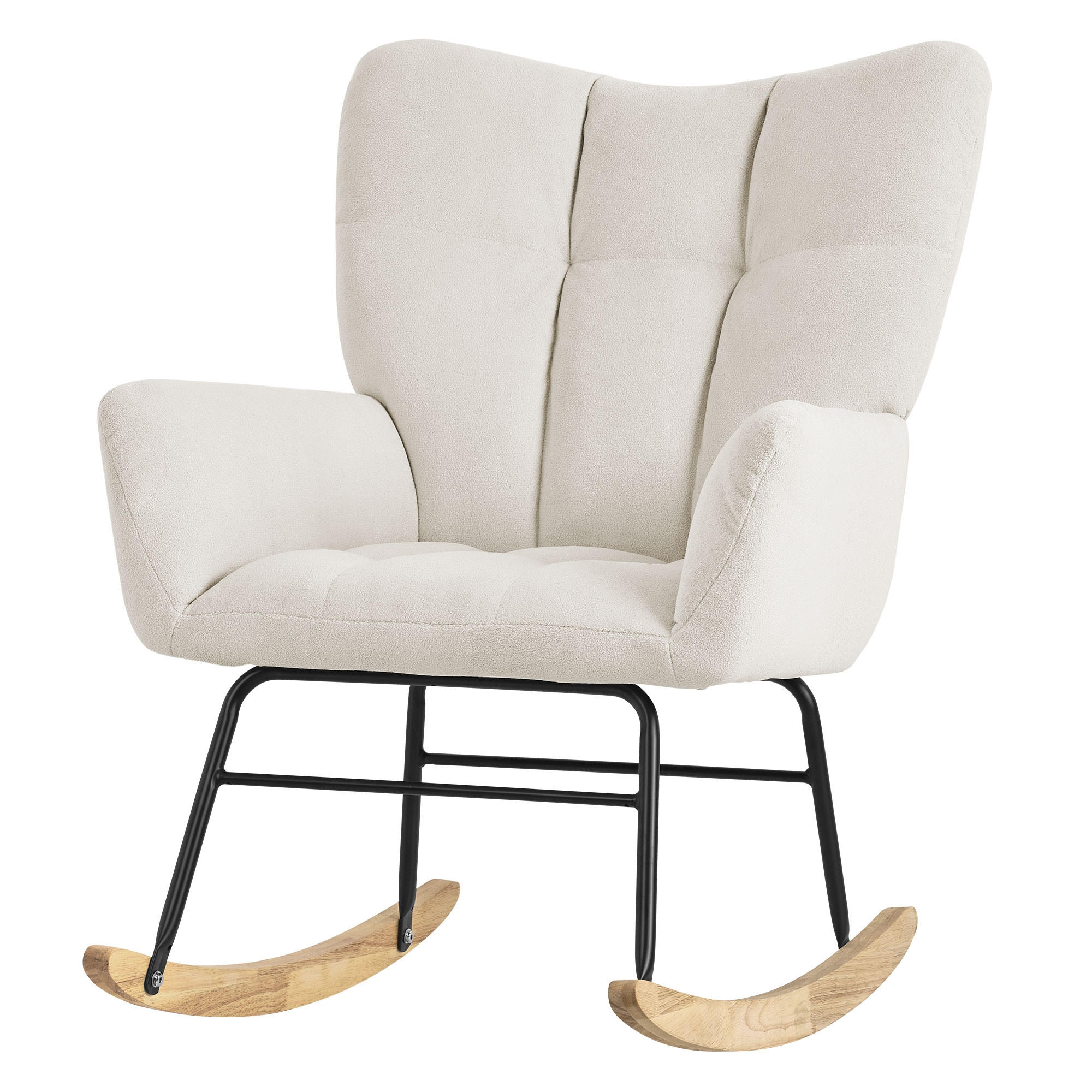 SCHAUKELSESSEL - Weiß, Metall (88/95/69cm) - ML-DESIGN