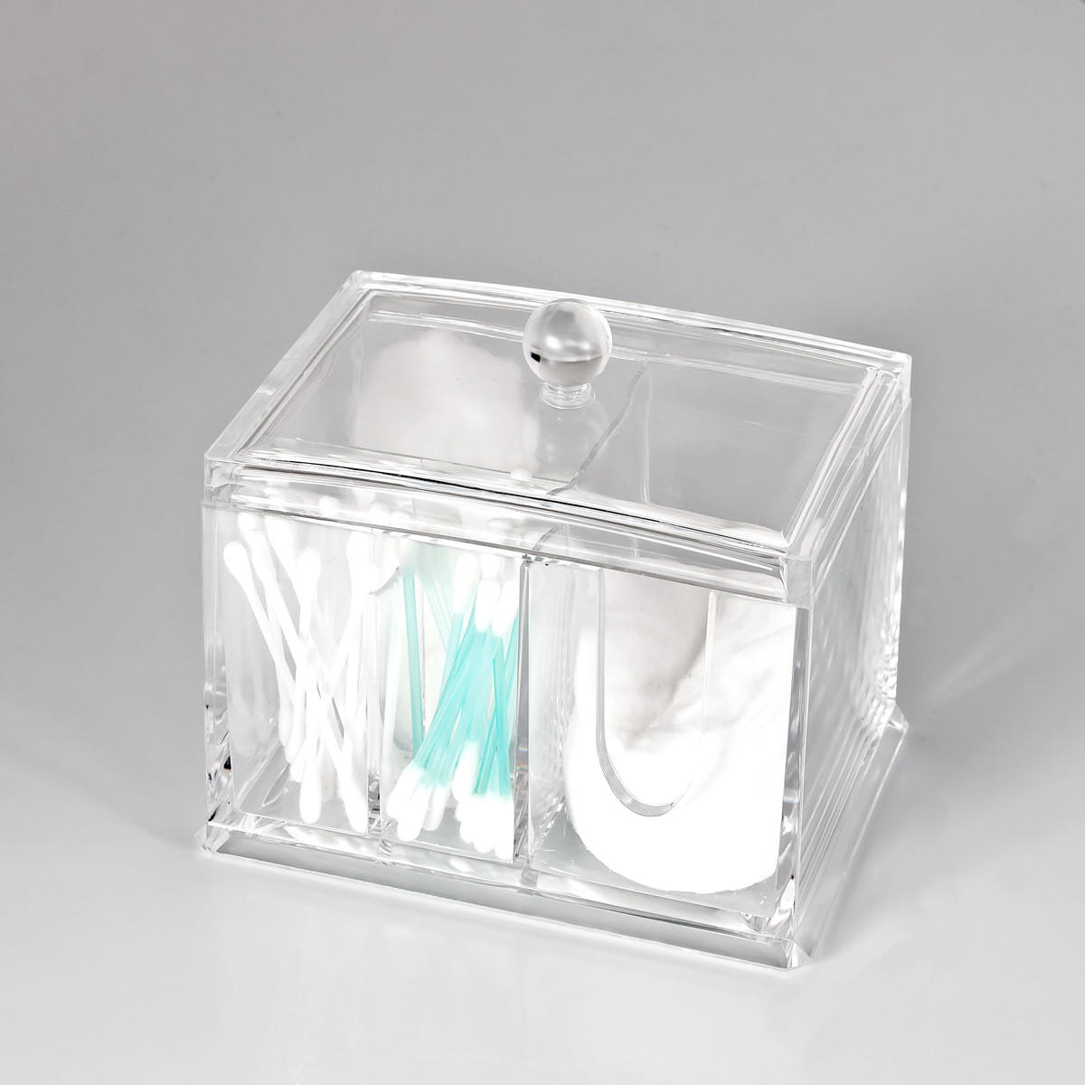 KOSMETIKORGANIZER, Deckel und Griffmulde - Transparent, Kunststoff (15/11/12.5cm) - bremermann