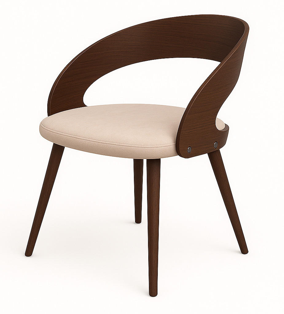 STUHL Grau M-105 Modern - Beige, Textil (57/82/47cm) - Sepro Meble