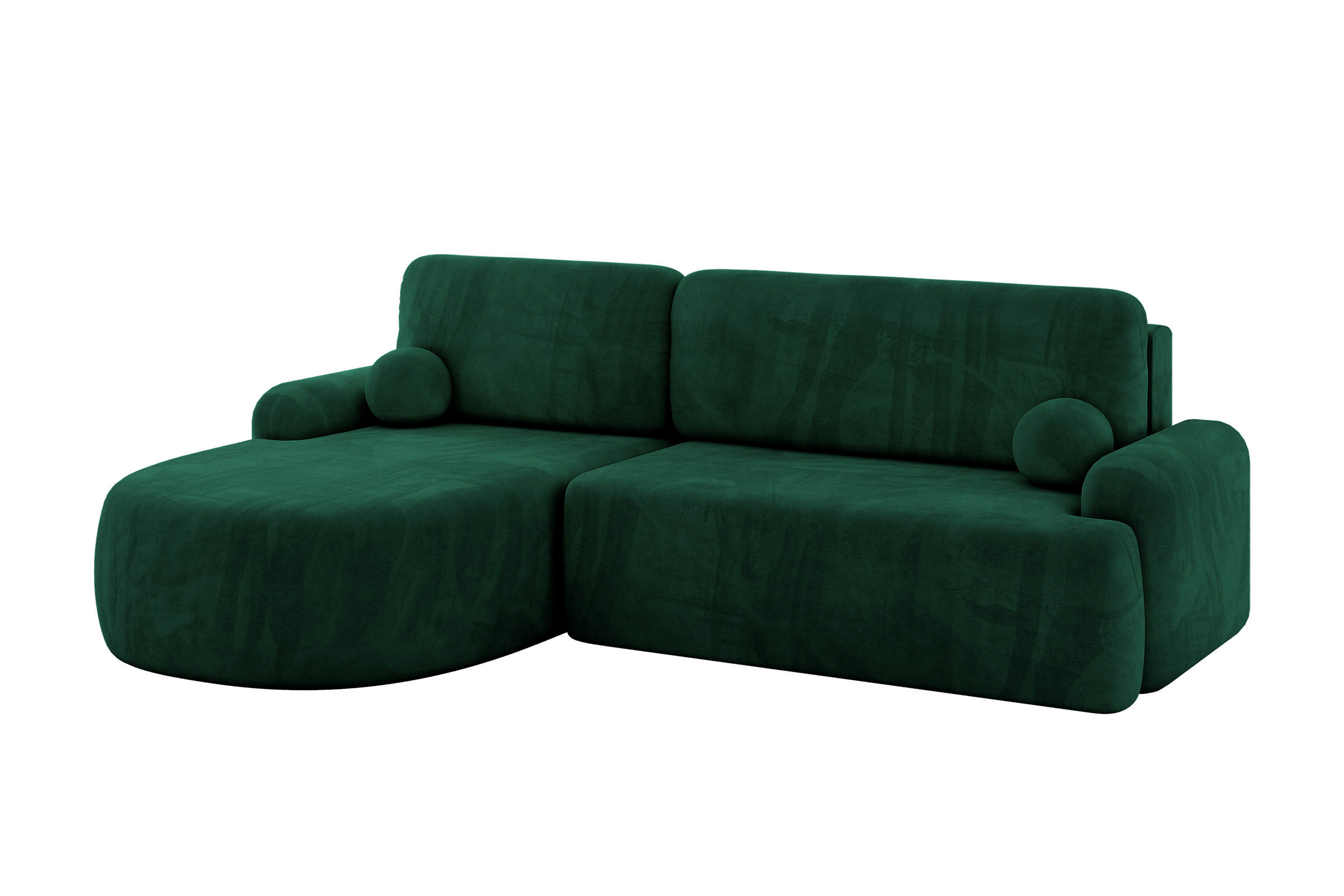 ALTDECOR ROHOVÁ SEDAČKA s funkcí spaní a úložným prostorem LIRA-L - 264x172x89 zelená