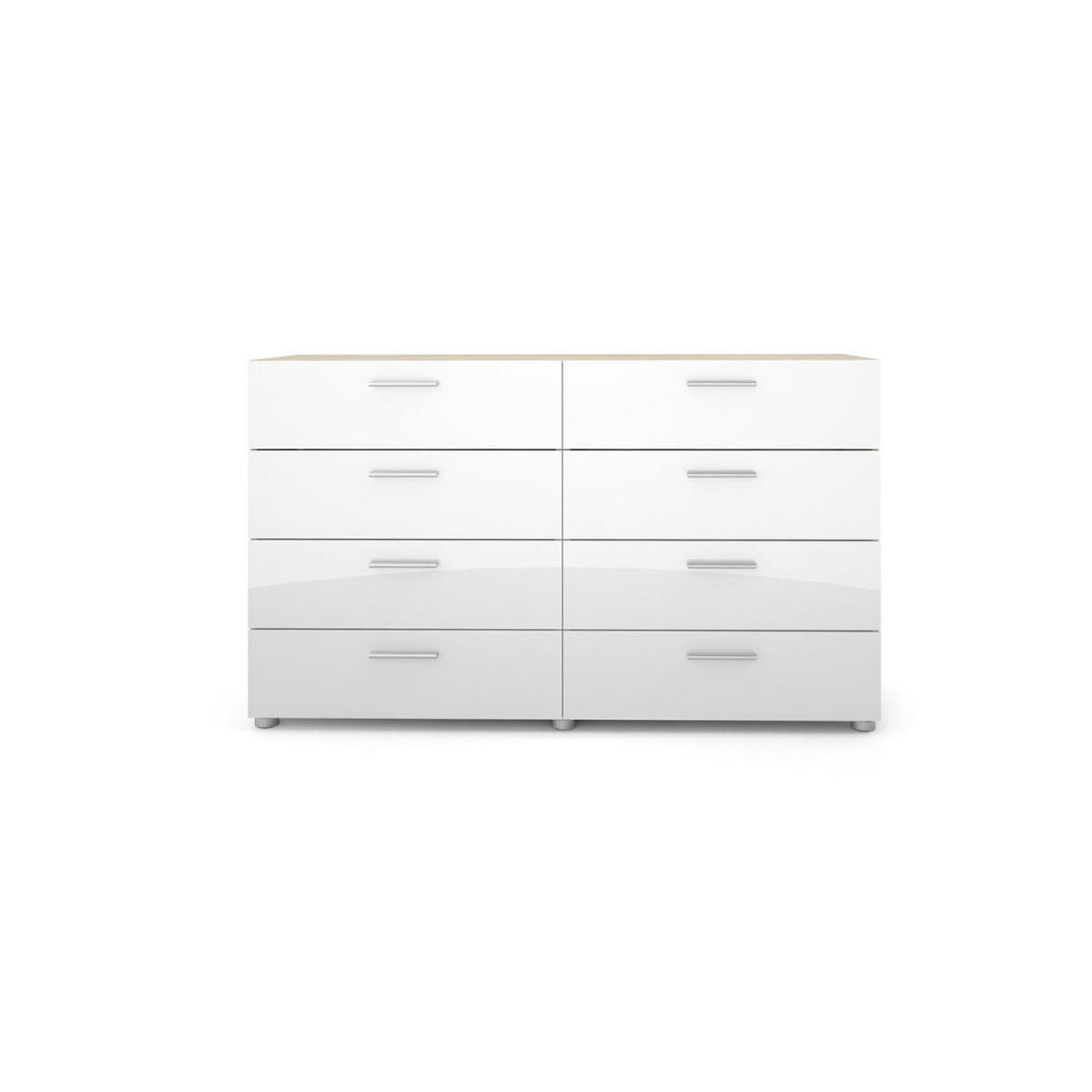 KOMMODE Petra Eichefarben Hochglanz 140/40/83 cm - Eichefarben, Holzwerkstoff (140/83/40cm) - ebuy24