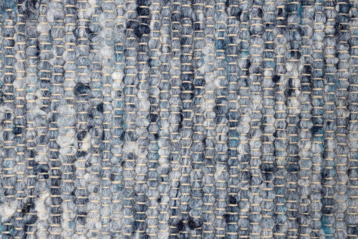 HANDWEBTEPPICH Alm-Freude 70x240 cm - Blau, Textil (70/240cm) - THEKO