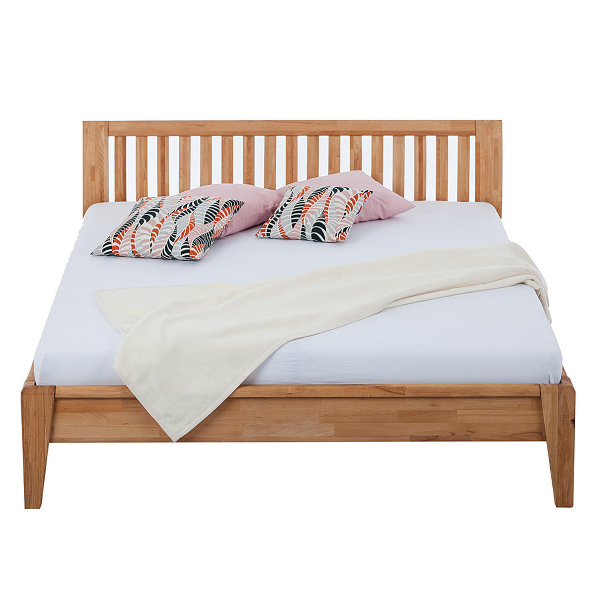 BETT - Massivholz - Kernbuche, Holz (160/200cm) - home24