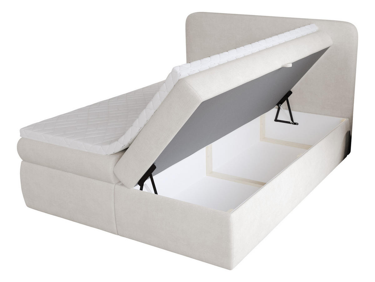 BOXBETT Bonny - H3 - Schwarz/Grau, Holz/Holzwerkstoff (140/200cm) - MIRJAN24