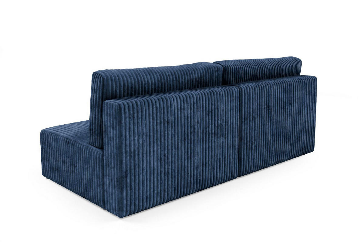 SCHLAFSOFA Natalia Xs - Dunkelblau, Holzwerkstoff/Textil (216/85/105cm) - Fun Möbel