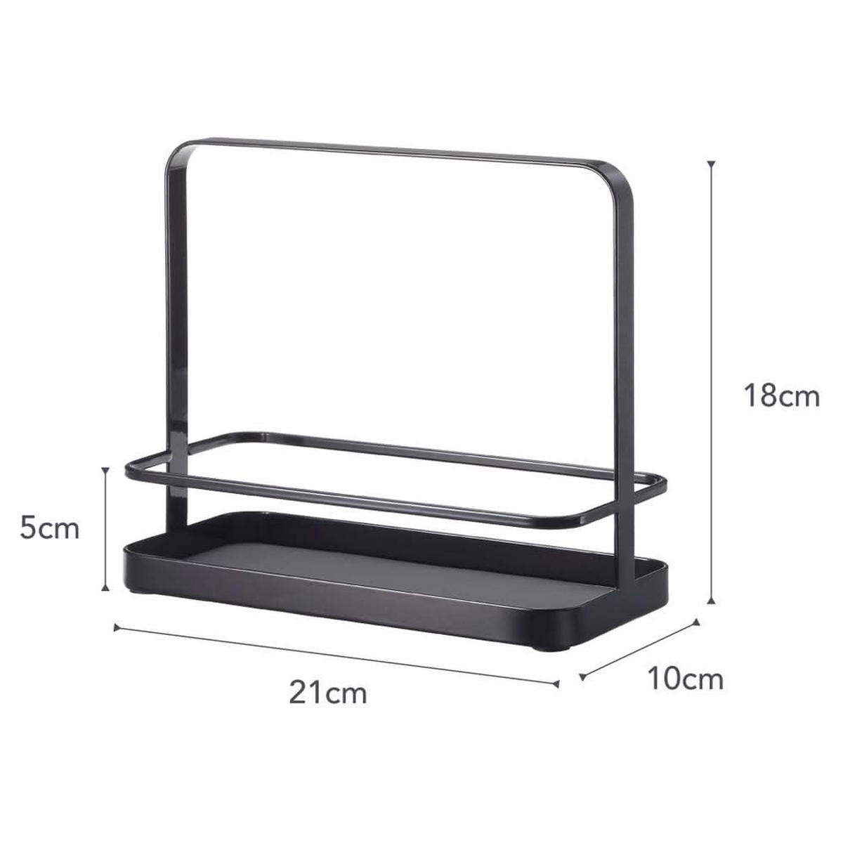GEWÜRZREGAL Tower Schwarz - Schwarz, Metall (10/18/21cm) - Yamazaki