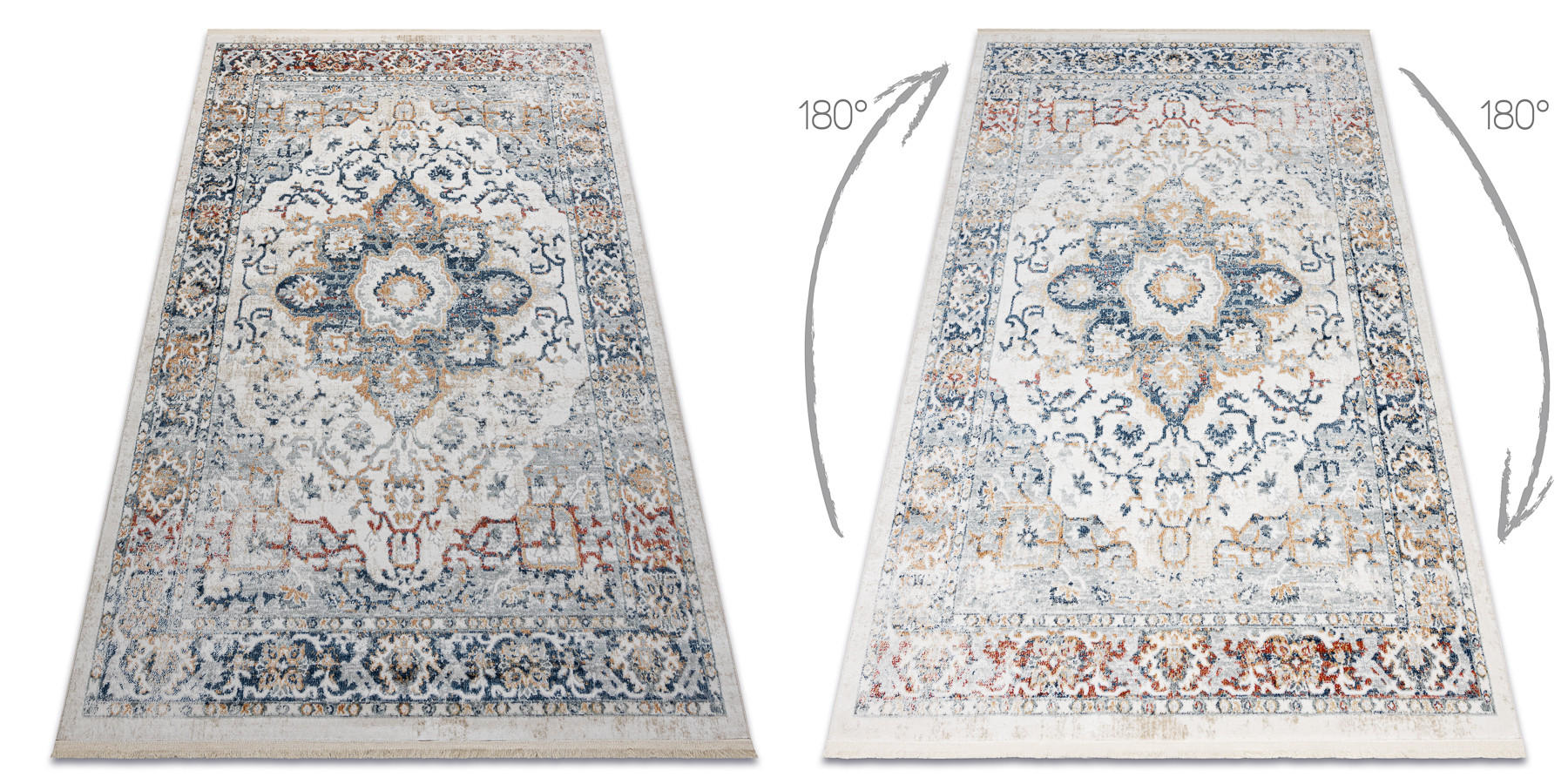TEPPICH Distin 120/170 cm - Blau, Textil (120/170cm) - rugsX